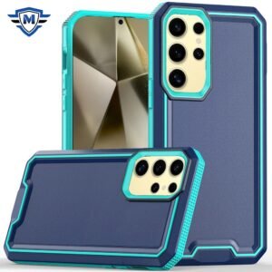 For Samsung Galaxy s24 METKASE Rank Tough Strong Modern Fused Hybrid in Slide-Out Package - Blue