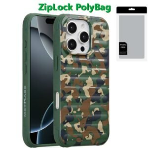 [PolyBag] For iPhone 16 Pro 6.3 inch Magnetic Chrome Case - Camo