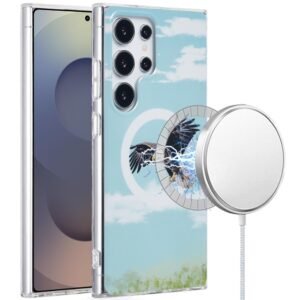 For Samsung s25 Ultra [Magnetic Circle] Double Layer Design IMD TPU Case - Eagle