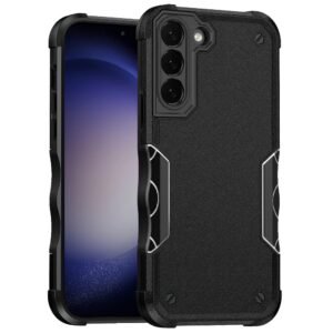 For Samsung s23 FE 5G Exquisite Tough Shockproof Hybrid Case Cover - Black