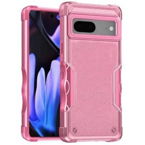 For Google Pixel 9A Exquisite Tough Shockproof Hybrid Case Cover - Pink