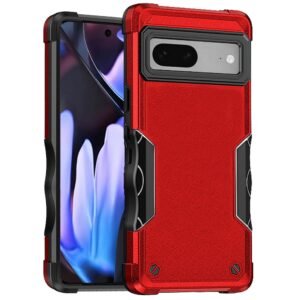 For Google Pixel 9A Exquisite Tough Shockproof Hybrid Case Cover - Red