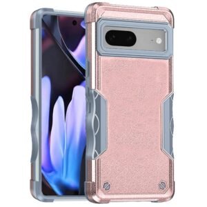 For Google Pixel 9A Exquisite Tough Shockproof Hybrid Case Cover - Rose Gold