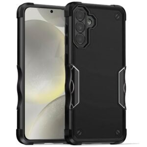For Samsung s25 Plus/s24 Plus Exquisite Tough Shockproof Hybrid Case Cover - Black