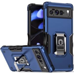 For Google Pixel 10/10 Pro OPTIMUM Magnetic Ring Stand Hybrid Case Cover - Blue