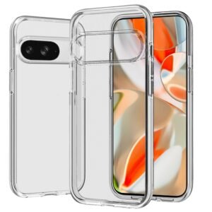 For Google Pixel 9 6.3inch Sturdy Ultra Thick 3mm Transparent Hybrid - Clear